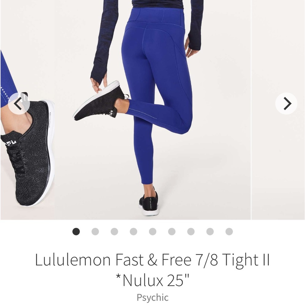 Lululemon - Fast & Free 25” - size 4